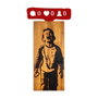 Wallity Accesorio Decorativo de Pared Crying Boys en Madera, Nogal y Rojo, 36x69cm